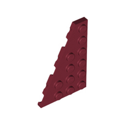 LEGO 6341758 LEFT PLATE 4X6 27° - NEW DARK RED