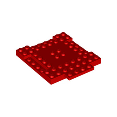 LEGO 6384668 PLAQUE 8X8X6,4 - ROUGE