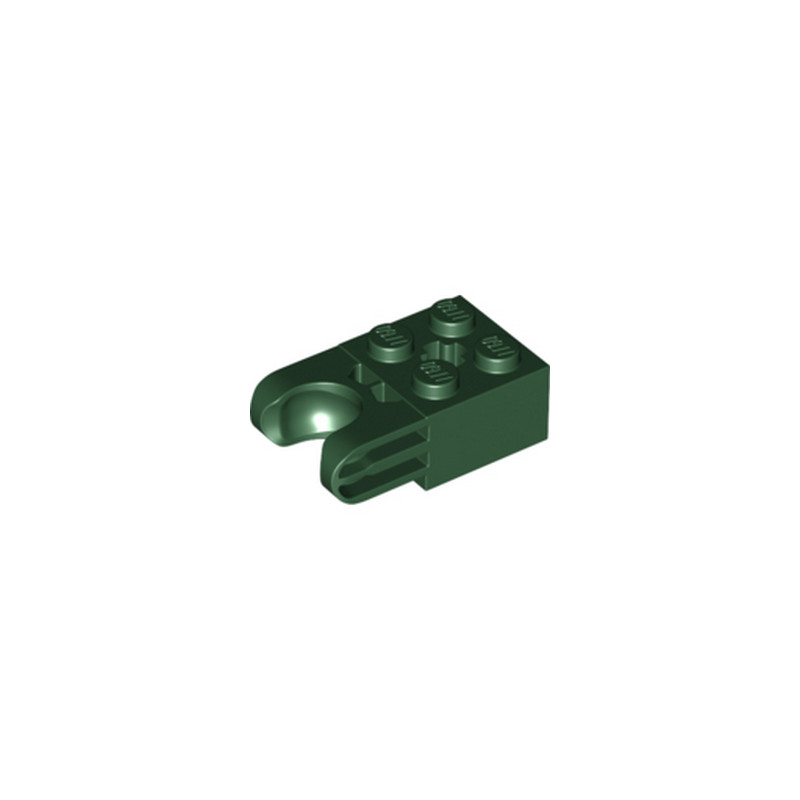 LEGO 6360828 BRICK 2X2 W. CUP FOR BALL - EARTH GREEN