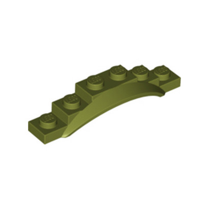 LEGO 6386218 SCREEN 1X6X1 W. EDGE - OLIVE GREEN