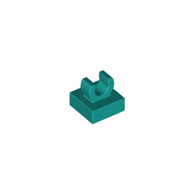 LEGO 6355014 PLATE 1X1 W. UP RIGHT HOLDER - BRIGHT BLUEGREEN