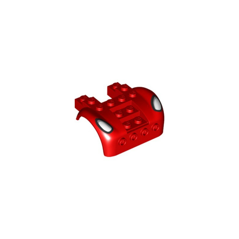 LEGO 6375578 FRONT SHELL 6X6X2 1/3 PRINTED SPIDERMAN - RED