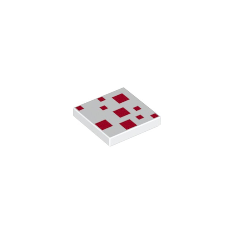 LEGO 6296995 FLAT TILE 2X2 PRINTED MINECRAFT - WHITE