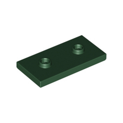 LEGO 6383324 PLATE LISSE 2X4 + TET - EARTH GREEN