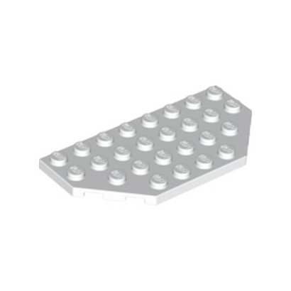 LEGO 6343071 PLATE 4X8 ANGLE 45 DEG - BLANC