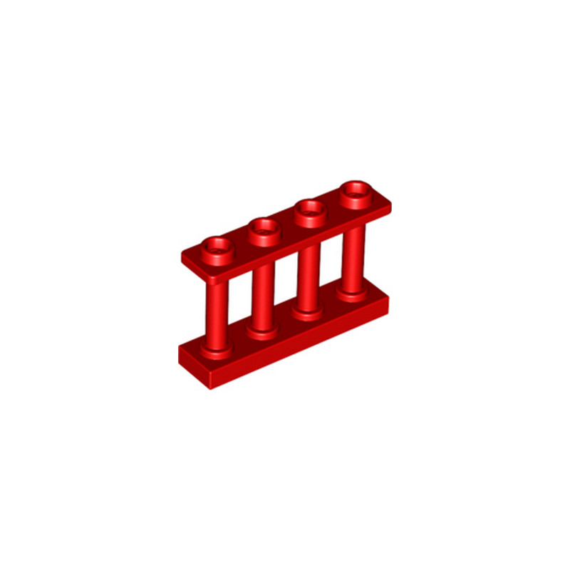 LEGO 6329920 CLOTURE / BARRIERE 1X4X2 - ROUGE