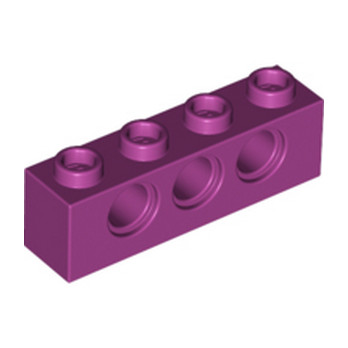LEGO 6282101 TECHNIC BRICK 1X4, Ø4,9 - MAGENTA