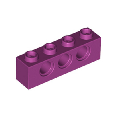 LEGO 6282101 TECHNIC BRIQUE 1X4, Ø4,9 - MAGENTA