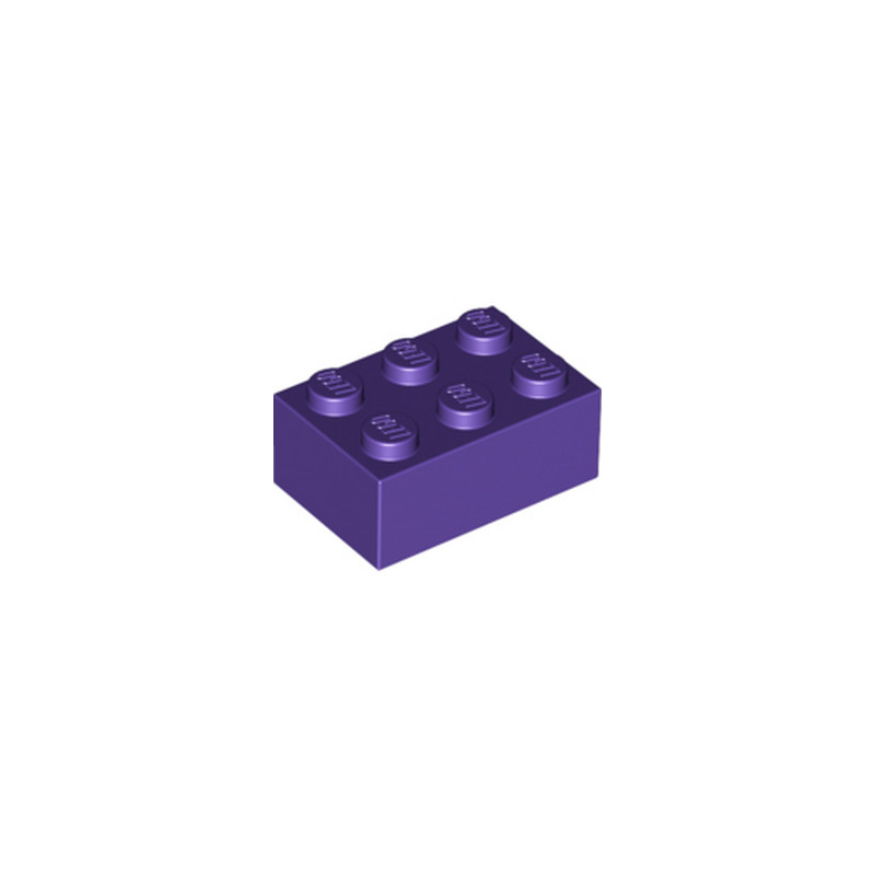 LEGO 6366705 BRICK 2X3 - MEDIUM LILAC