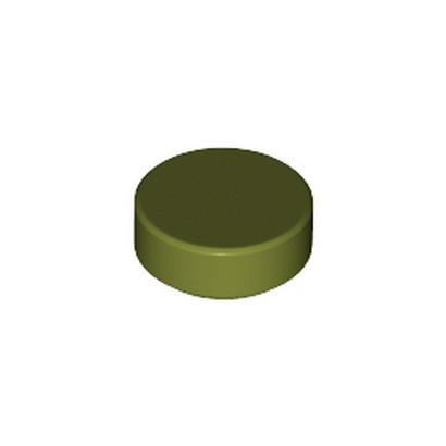LEGO 6284595 PLATE LISSE ROND 1X1 - OLIVE GREEN