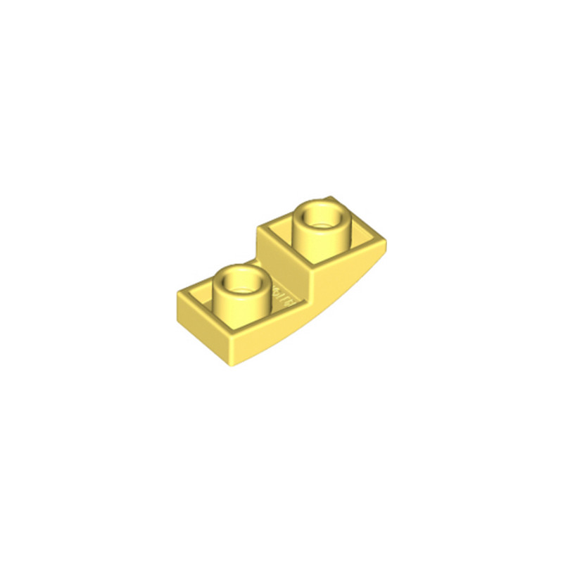 LEGO 6296507 PLATE, W/ HALF BOW, INV. 1X2X2/3 - COOL YELLOW