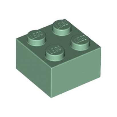 LEGO 6075624 BRICK 2X2 - SAND GREEN