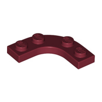 LEGO 6383988 PLATE 3X3, 1/4 CIRCLE - NEW DARK RED
