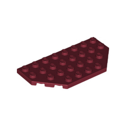 LEGO 6383989 PLATE 4X8 ANGLE 45 DEG - NEW DARK RED