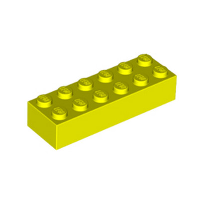LEGO 6377926 BRIQUE 2X6 - VIBRANT YELLOW