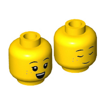 LEGO 6361751 TÊTE FILLE - JAUNE