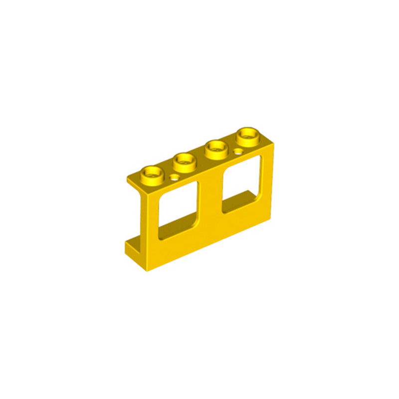 LEGO 6383454 WALL W/WINDOW W.RADIUS 1x4x2 - YELLOW