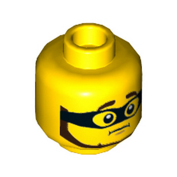LEGO 6384850 THIEF MAN HEAD - YELLOW