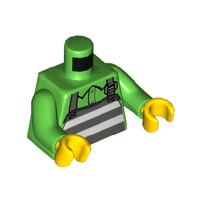 LEGO 6390143 TORSE IMPRIME - BRIGHT GREEN