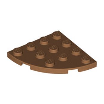LEGO 6369499 PLATE 4X4, 1/4 CERCLE - MEDIUM NOUGAT