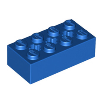 LEGO 6244916 BRICK 2X4 W/ CROSS HOLE - BLUE