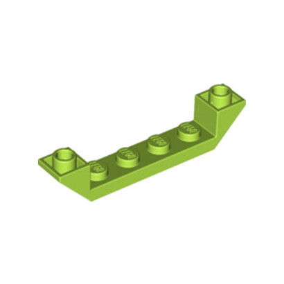 LEGO 6381973 INVERTED ROOF TILE 6X1X1 - BRIGHT YELLOWISH GREEN