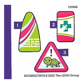 Stickers / Autocollant Lego Friends 41697