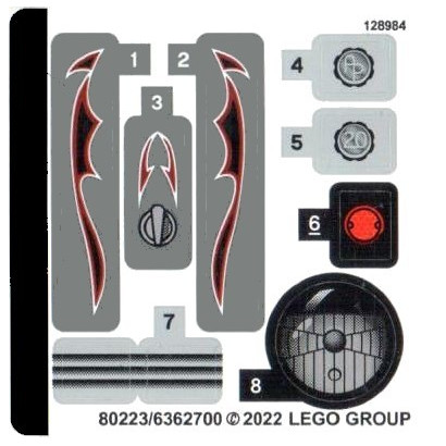 Stickers / Autocollant Lego® Technic - 42132