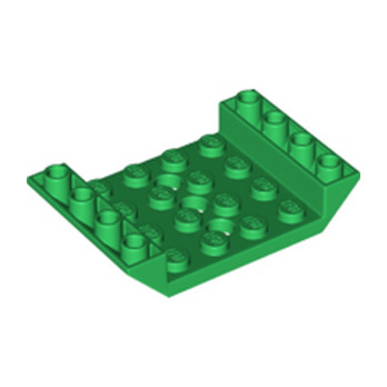 LEGO 6372709 INV. ROOF TILE 4X6, 3XØ4.9 - DARK GREEN