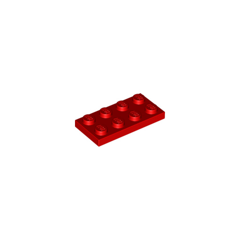 LEGO 302021 PLATE 2X4 - ROUGE