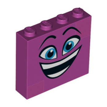 LEGO 6263002 BRICK 1X4X3 PRINTED - MAGENTA