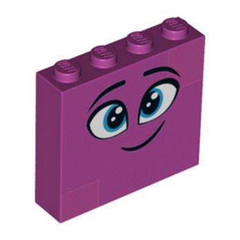LEGO 6263008 BRIQUE 1X4X3 IMPRIME - MAGENTA
