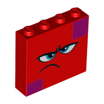 LEGO 6263004 BRICK 1X4X3 PRINTED - RED