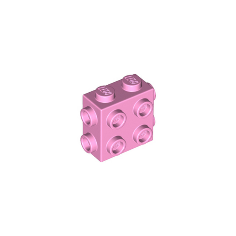 LEGO 6345505 BRICK 1X2X1 2/3, W/ 8 KNOBS - BRIGHT PINK