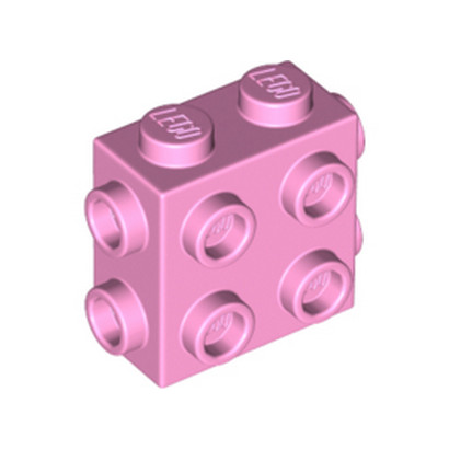 LEGO 6345505 BRICK 1X2X1 2/3, W/ 8 KNOBS - BRIGHT PINK