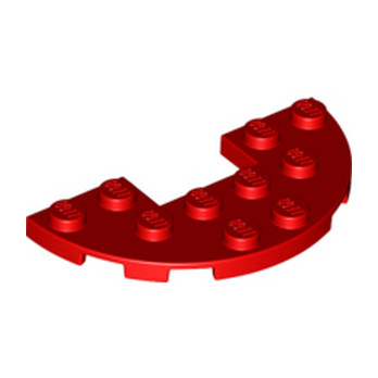 LEGO 6295298 1/2 ROND 3X6 - ROUGE
