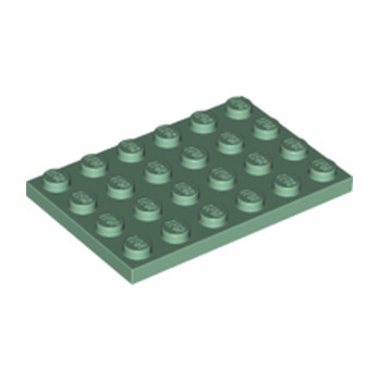 LEGO 6376003 PLATE 4X6 - SAND GREEN