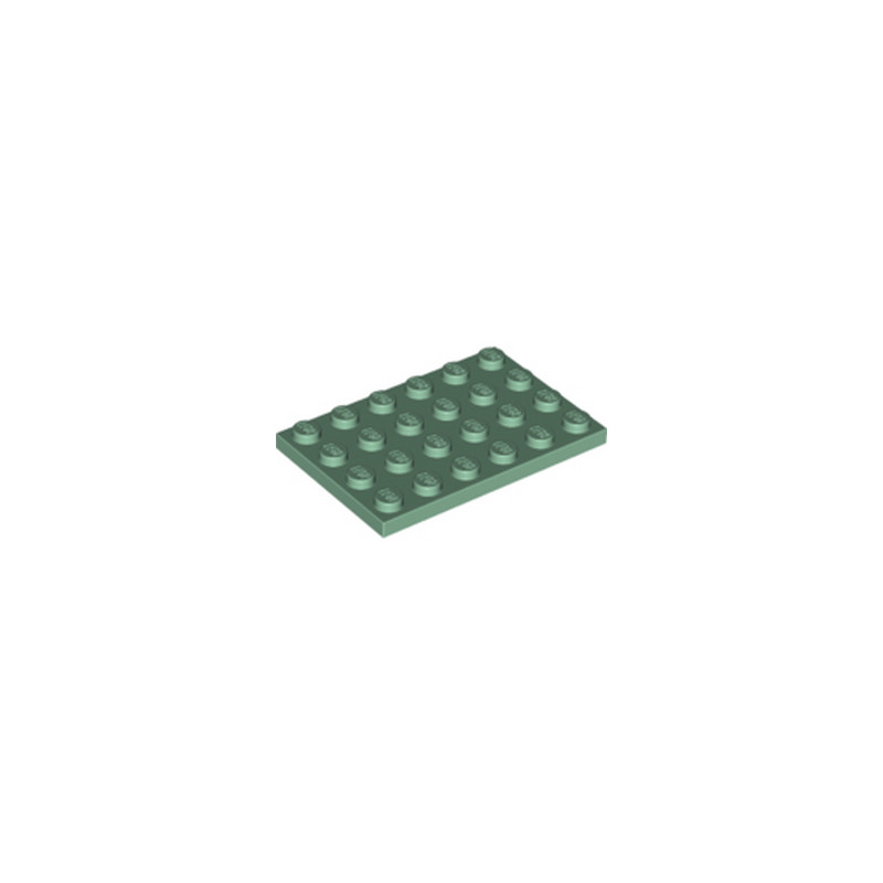 LEGO 6376003 PLATE 4X6 - SAND GREEN