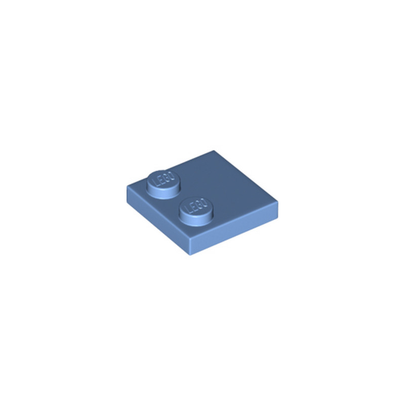 LEGO 6376004 PLATE 2X2 - MEDIUM BLUE