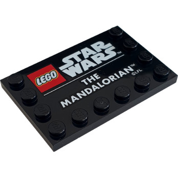 LEGO 6388231 PRINTED PLATE 4X6 - STAR WARS™ - THE MANDALORIAN