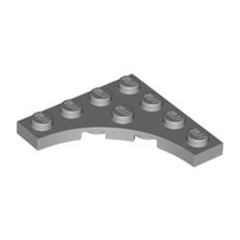 LEGO 6353802 PLATE 4X4, W/ ARCH - MEDIUM STONE GREY