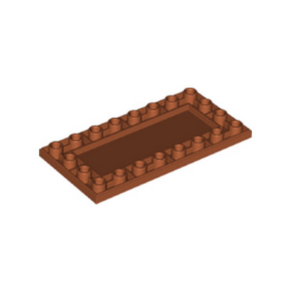 LEGO 6372268 PLATE 4X8 INV - DARK ORANGE