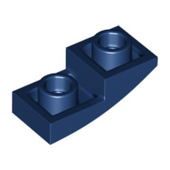 LEGO 6236573 PLATE, W/ HALF BOW, INV. 1X2X2/3 - EARTH BLUE