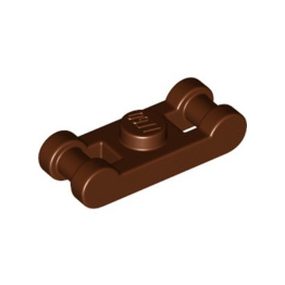 LEGO 6383143 PLATE 1X1 DOUBLE - REDDISH BROWN
