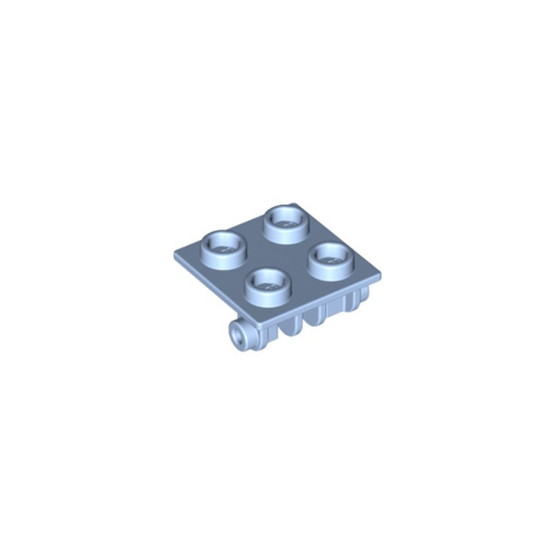 LEGO 6385302 PLATE 2X2 (ROCKING) - LIGHT ROYAL BLUE