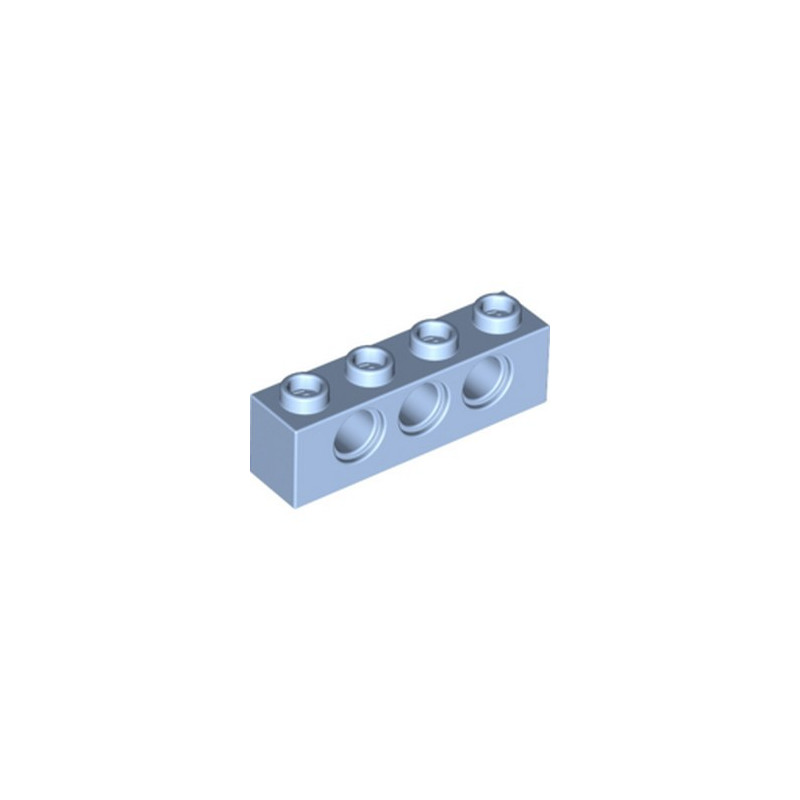 LEGO 6383136 TECHNIC BRICK 1X4, Ø4,9 - LIGHT ROYAL BLUE