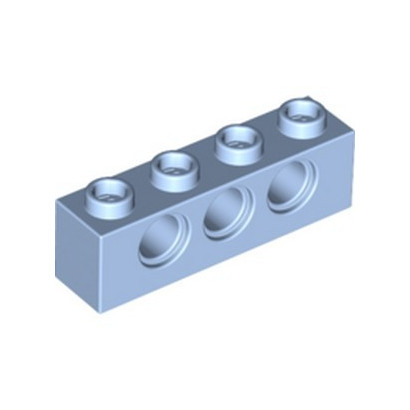LEGO 6383136 TECHNIC BRIQUE 1X4, Ø4,9 - LIGHT ROYAL BLUE