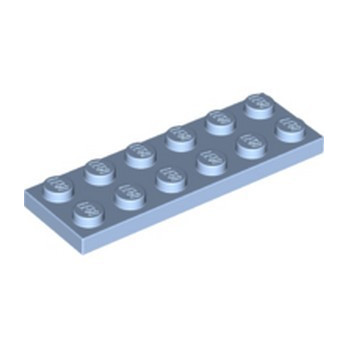 LEGO 6132422 PLATE 2X6 - LIGHT ROYAL BLUE