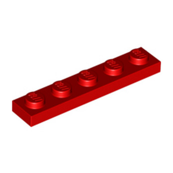 LEGO 6371582 PLATE 1X5 - ROUGE