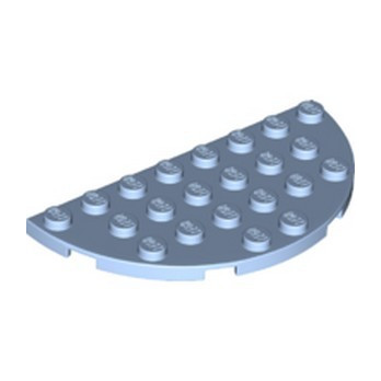 LEGO 6387468 1/2 CIRCLE PLATE 4X8 - LIGHT ROYAL BLUE